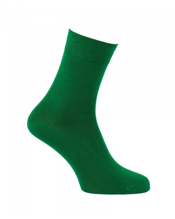 Chaussettes unies en bambou vert Chaussettes unies en bambou vert