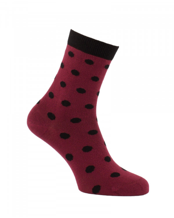 Chaussettes Petits Pois bordeaux Chaussettes Petits Pois bordeaux