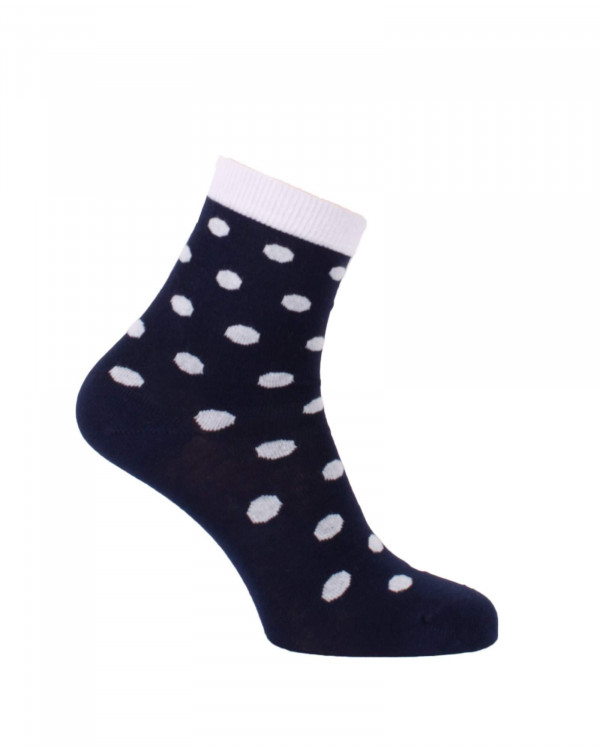 Chaussettes Petits Pois Marine & Blanc Chaussettes Petits Pois Marine & Blanc