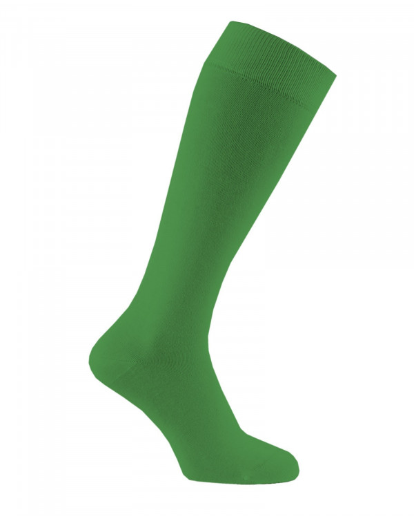 Mi-bas unis en coton vert Mi-bas unis en coton vert