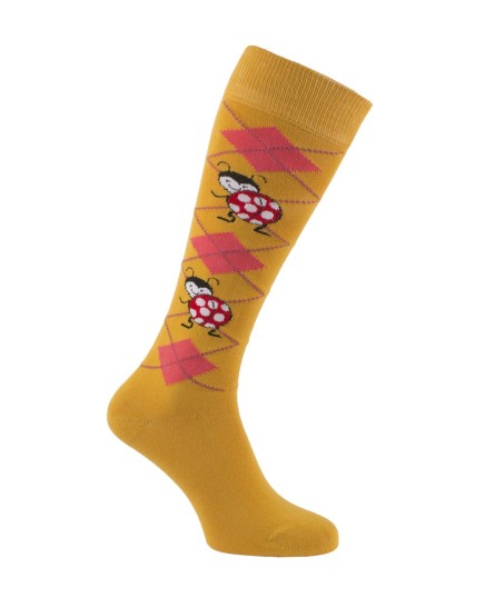 Chaussettes d'équitation Coccinelles safran