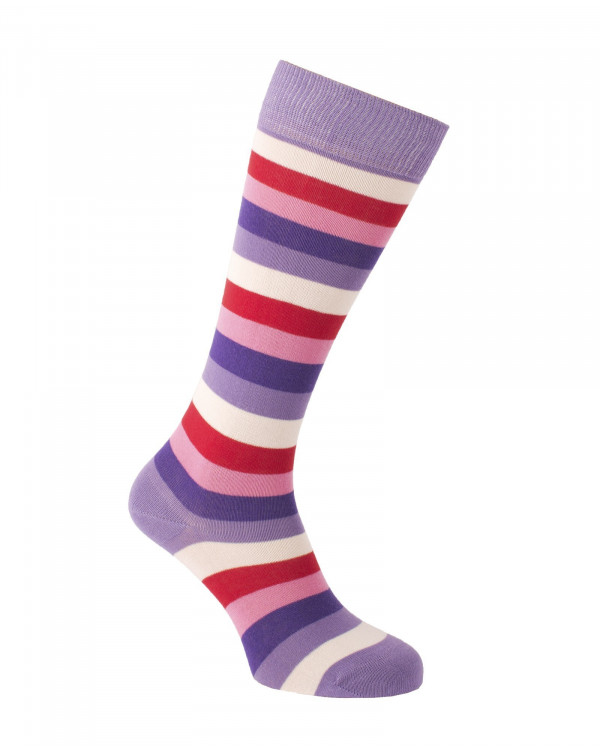 Mi-bas rayés multicolores Mi-bas rayés multicolores