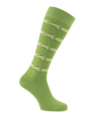 chaussettes d'équitation Brides vert pomme