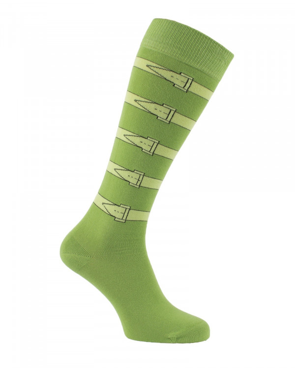 chaussettes d'équitation Brides vert pomme