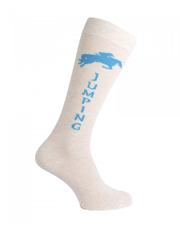 Mi-bas Champion Jumping Ecru Turquoise Mi-bas Champion Jumping Ecru Turquoise