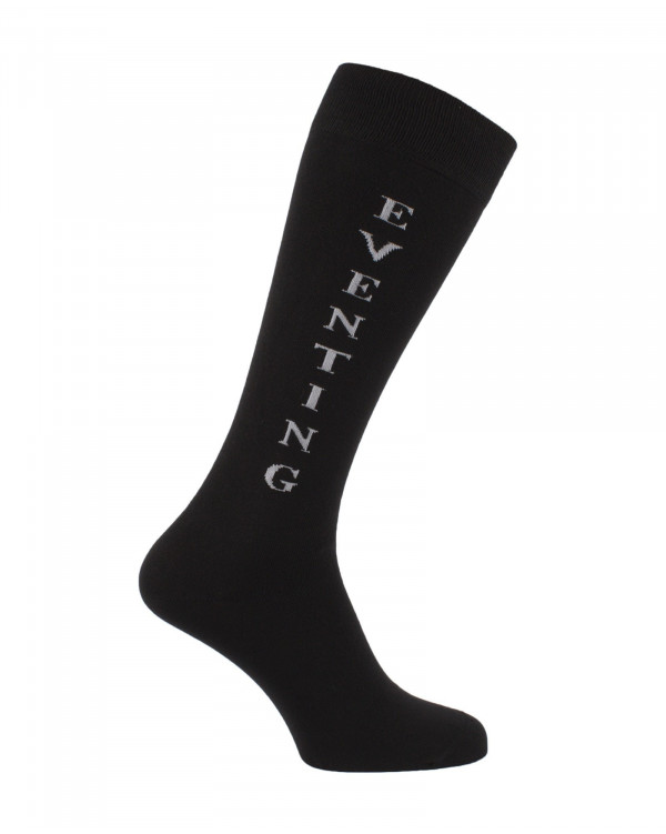 Chaussettes d'équitation Eventing en Noir et Blanc