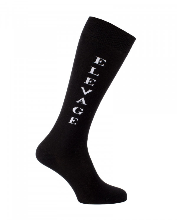 Chaussettes d'équitation Elevage Noir et Blanc