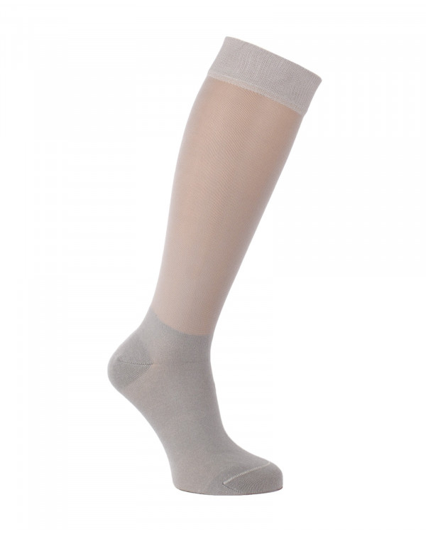 Mi-bas fins pour bottes serrées gris clair Mi-bas fins pour bottes serrées gris clair