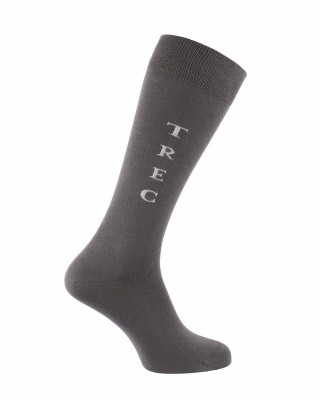 Chaussettes d'équitation TREC Gris et Blanc