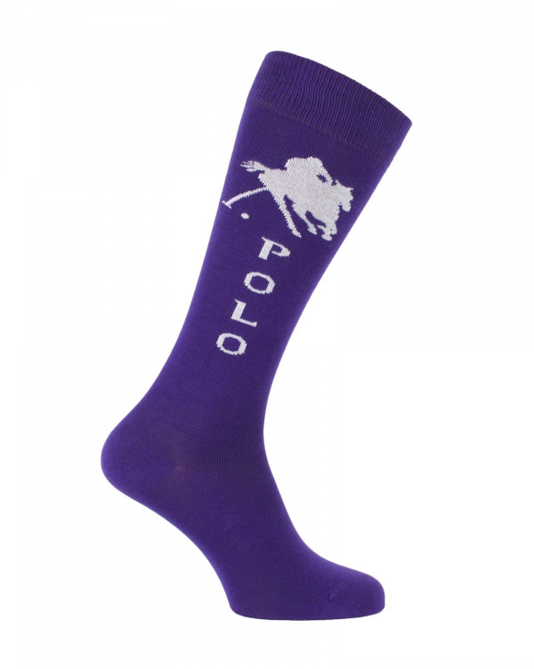Chaussettes d'équitation Champion Polo en Violet