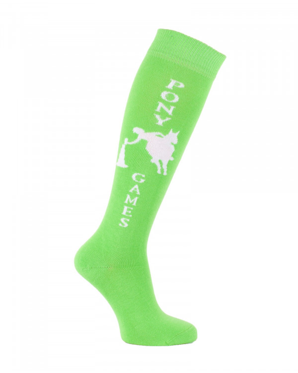 Mi-bas Champion Pony Games Vert pomme et blanc Mi-bas Champion Pony Games Vert pomme et blanc