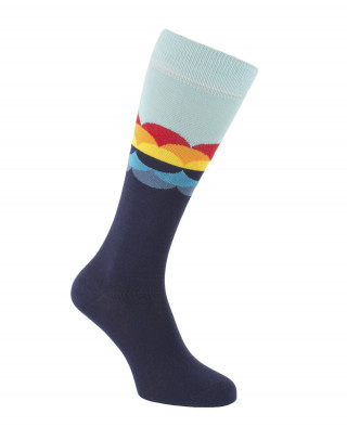 Chaussettes d'équitation Bubbles bleu