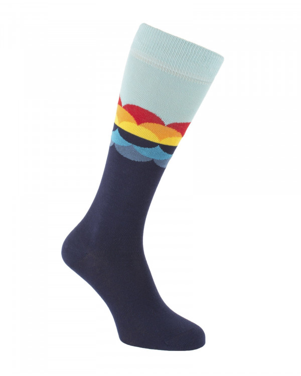 Chaussettes d'équitation Bubbles bleu