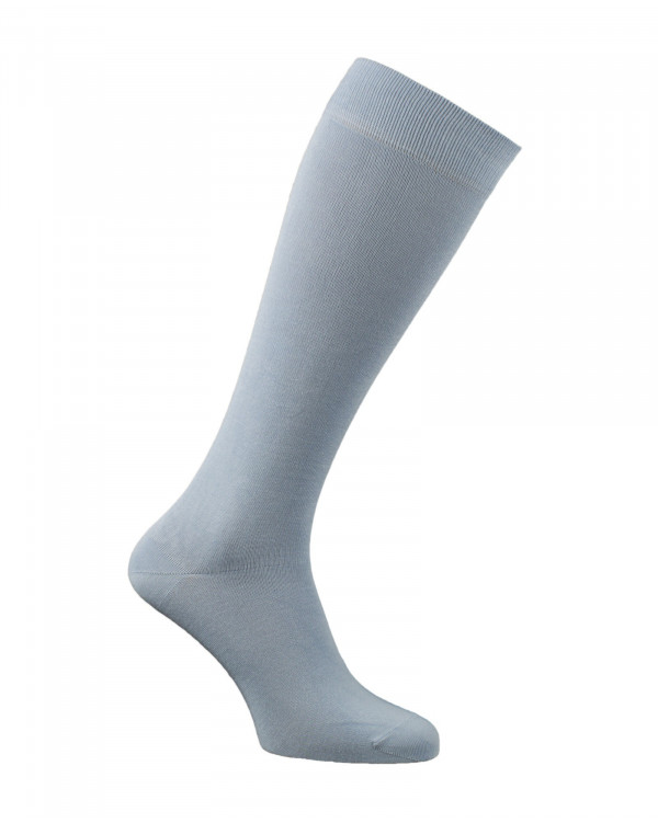 Chaussettes d'équitation unies en bambou bleues ciel Chaussettes d'équitation unies en bambou bleues ciel
