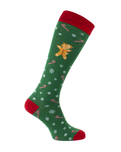Ginger poney Xmas riding socks