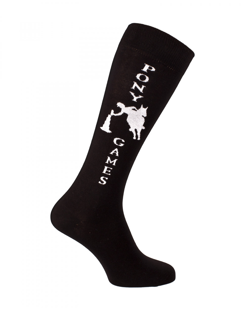 Chaussettes d'équitation Champion Pony Games noir et blanc