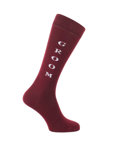 Chaussettes d'équitation Groom Bordeaux