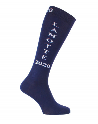 Chaussettes d'équitation Lamotte 2020 en bleu marine