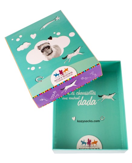 Coffret cadeau chaussettes jusqu'à 6 paires
