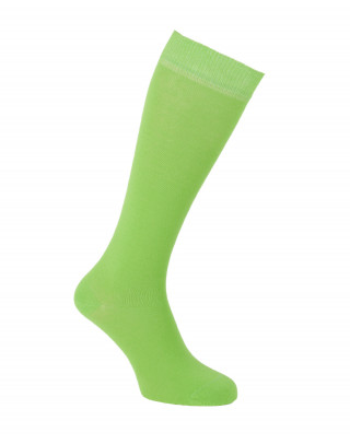 Chaussettes d'équitation unies en coton vert pomme