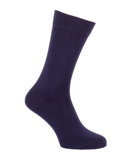 Chaussettes unies homme marine