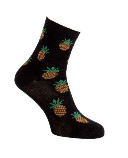 Chaussettes ananas noires