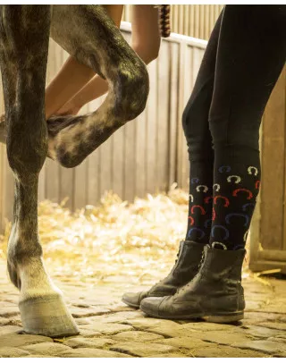 Horseshoe riding socks | KozySocks