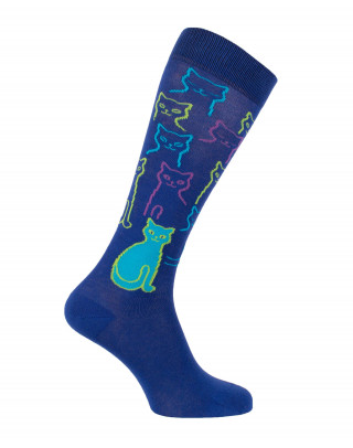 Riding socks with colourful cats