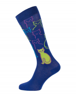 Riding socks with colourful cats