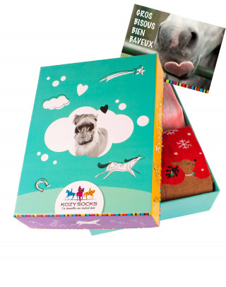 Coffret chaussettes bisous équestres KozySocks