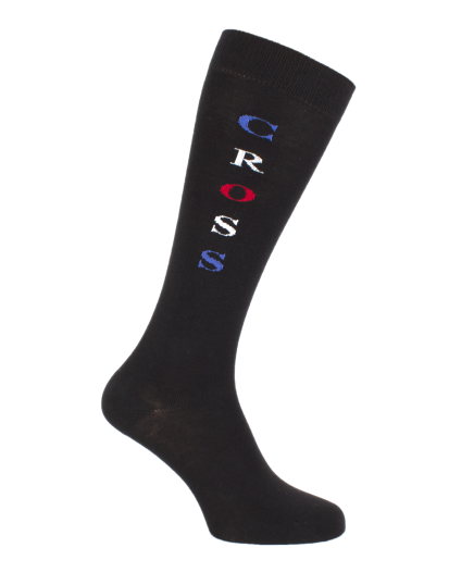 Chaussettes d'équitation Cross Noir et Tricolore