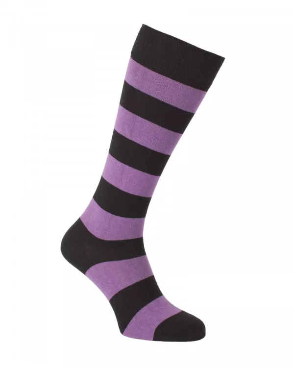 Large stripes riding socks