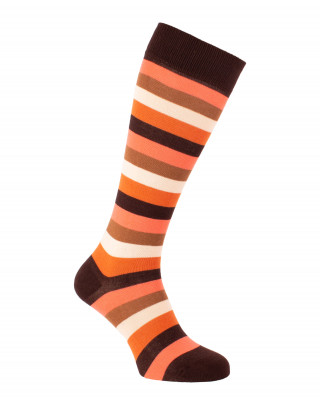 Multicoloured stripes riding socks | KozySocks