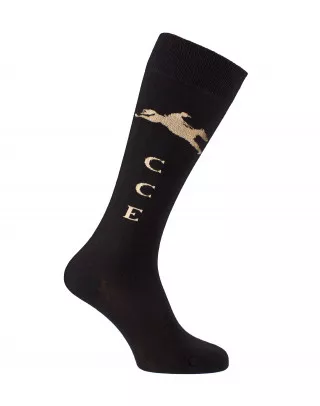 Chaussettes d'équitation CCE en coton peigné, sans couture.