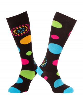 Funky Balloons riding knee socks in cotton, colourful and pop, 3 sizes