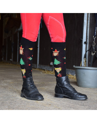 Christmas riding socks