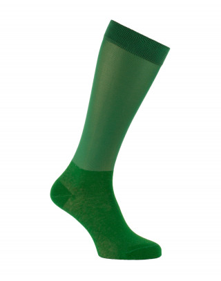 chaussettes équitation fines pour bottes serrées vert foncé