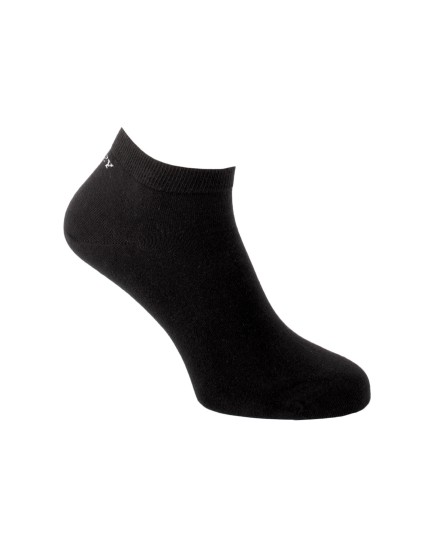 Sneakers en coton unis noirs