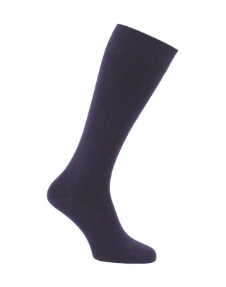 Chaussettes d'équitation unies mollets forts  marine