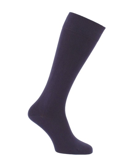 Chaussettes d'équitation unies mollets forts  marine