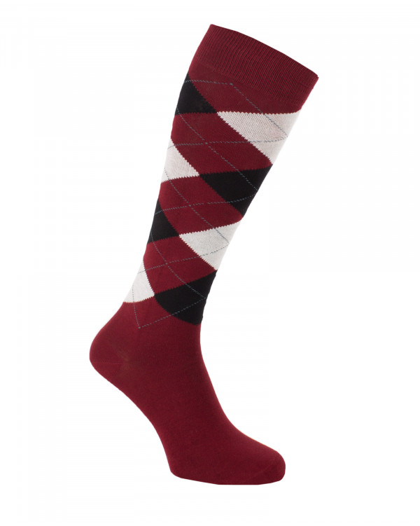 Argyle padded riding socks | KozySocks