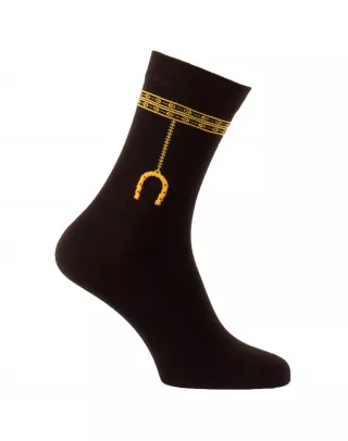 Horseshoe necklace riding socks