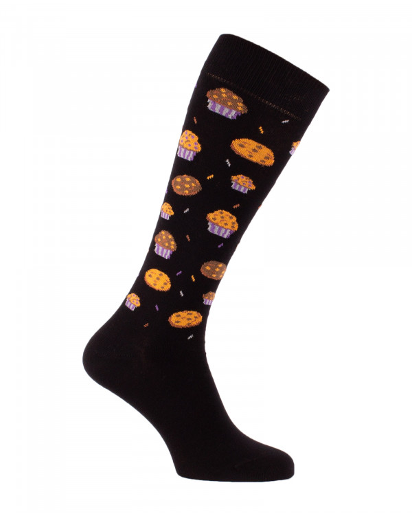 Chaussettes d'équitation Muffins & Cookies noire