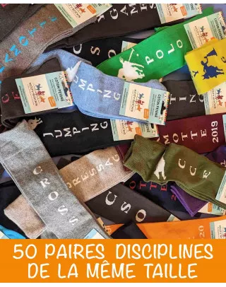 50 paires of disciplines riding sock - past collections