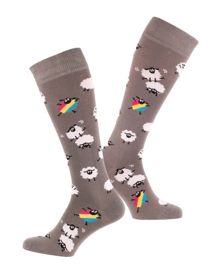 Riding socks with colourful sheeps