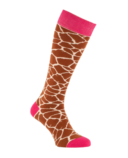 Calze da equitazione con stampa giraffa