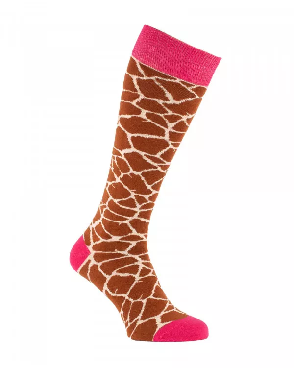 Riding socks with Giraffe pattern