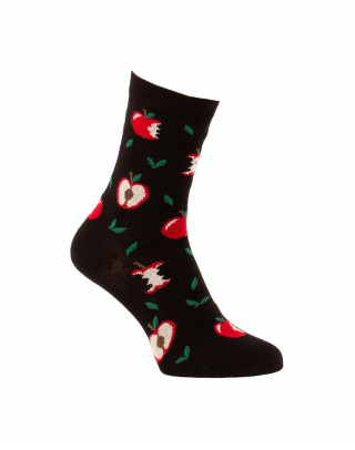 Chaussettes courtes Pommes rouges droite