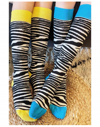 Zebra riding socks