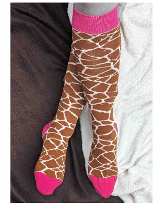 Riding socks with Giraffe pattern